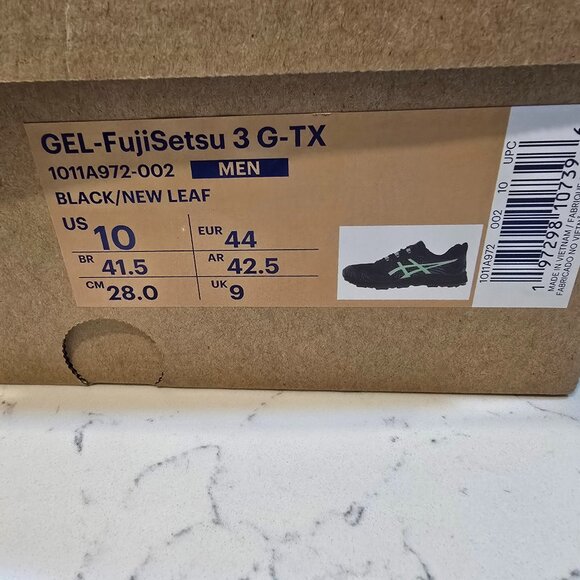 Asics Gel-Fujisetsu 3 Gore-Tex Black 1011A972-002 Men's Size 10 Hiking Trail NEW - Picture 10 of 15